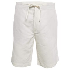 Loro Piana White Herringbone Regular Short XXL