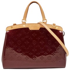 Borsa Louis Vuitton Amarante Monogram Vernis Brea MM