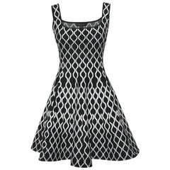 Maje Monochrome Jacquard-Strick-Minikleid M