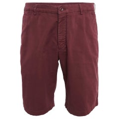 Loro Piana - Short chino en coton bourgogne XXL
