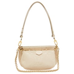 Louis Vuitton Cream Empreinte Leather Multi Pochette Accessoires Bag