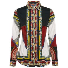 Etro Multicolor Paisley Print Stretch Cotton Tribal Accent Shirt S