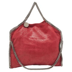 Stella McCartney Burgundy Faux Leather Small Falabella Tote