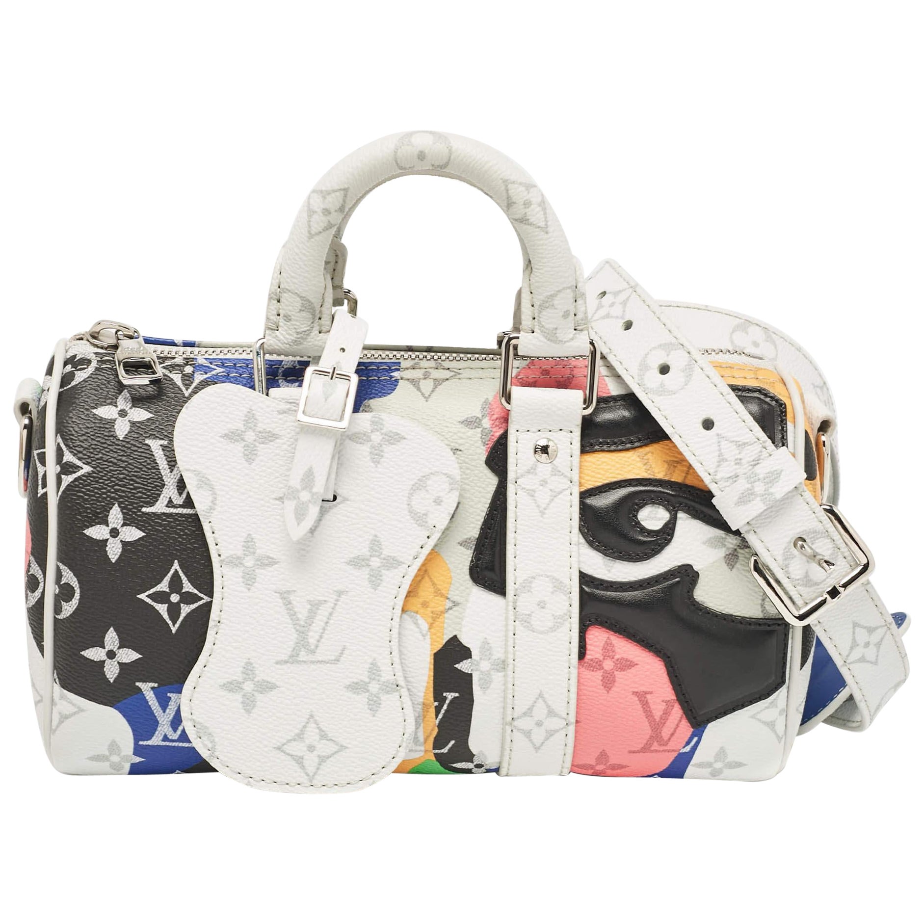 Louis Vuitton Multicolor Monogram Canvas Keepall Bandoulière 25 Bag For Sale
