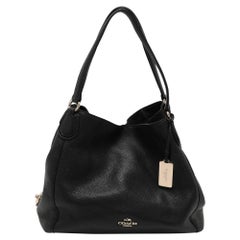 Coach Edie 31 Satchel in pelle nera
