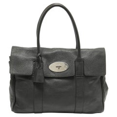 Mulberry Borsa Bayswater in pelle grigio scuro