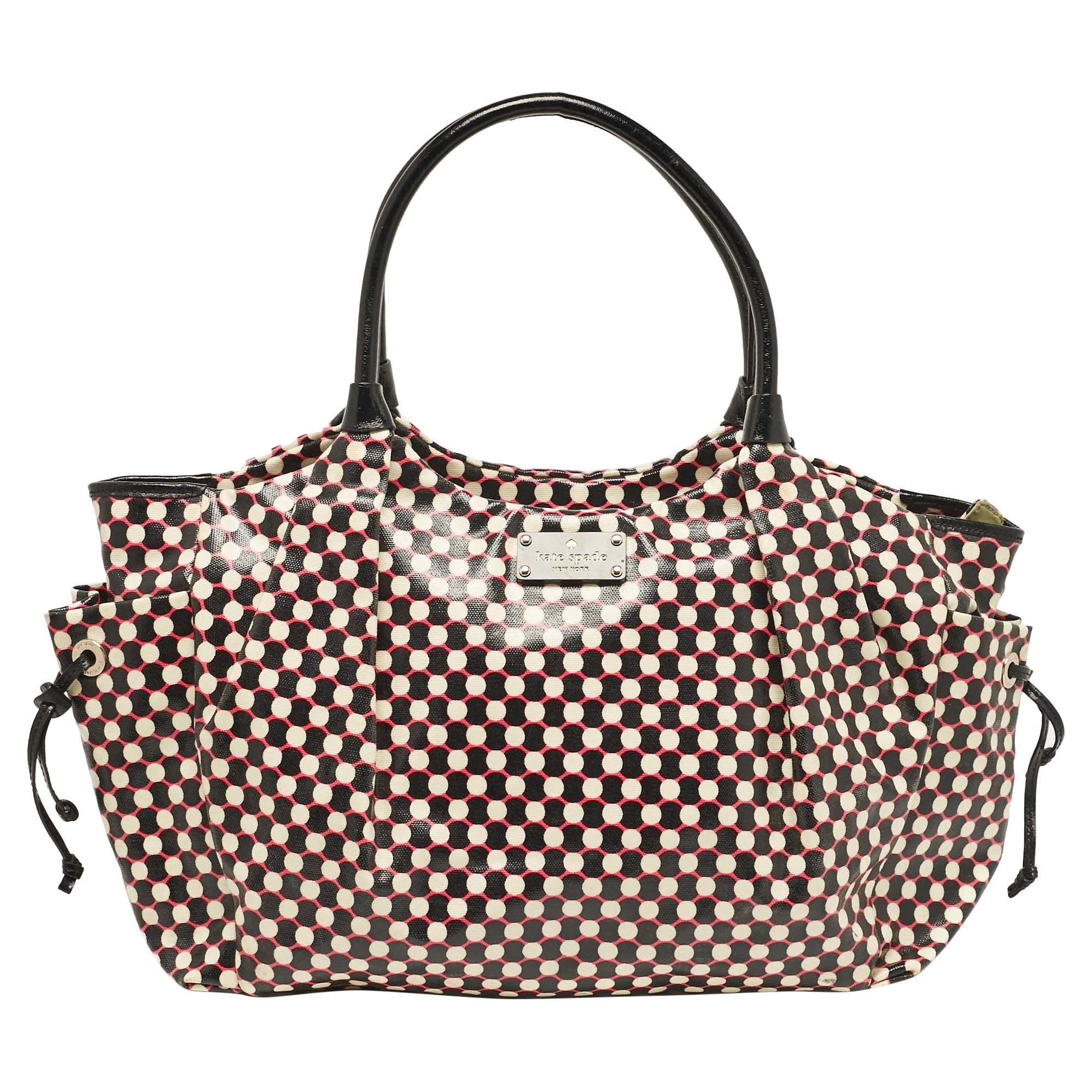 Kate Spade Tote Stevie in tela Coates multicolore a pois in vendita