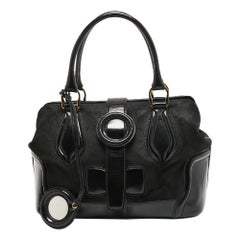 Balenciaga - Cartable en cuir et daim noir