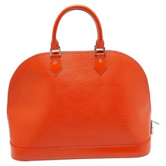 Sac Alma GM Louis Vuitton en cuir épi piment