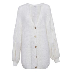 Loewe Off-White Cable Knit Cardigan M