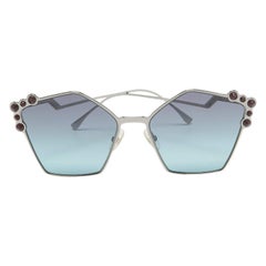 Fendi Blue Gradient FF 0261/S Spike Cat Eye Sunglasses