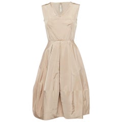 Prada Pink Silk Blend Pleated Short Dress S