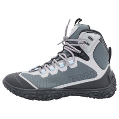 Dior Multicolor Canvas and Leather B28 Hiking Boots Size 43