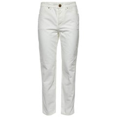 Lanvin White Denim Jeans M Waist 28"
