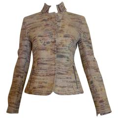 A.K.R.I.S Punto Linen Blend Jacquard Jacket (4)