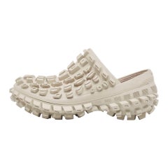 Balenciaga Defender in gomma grigia  Sandali Mules Taglia 41