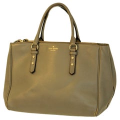 Kate Spade New York Mulberry Street Grey Pebbled Leather Large Tote