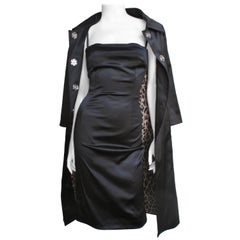 Dolce & Gabbana Leopard Lined Bodycon Dress & Coat