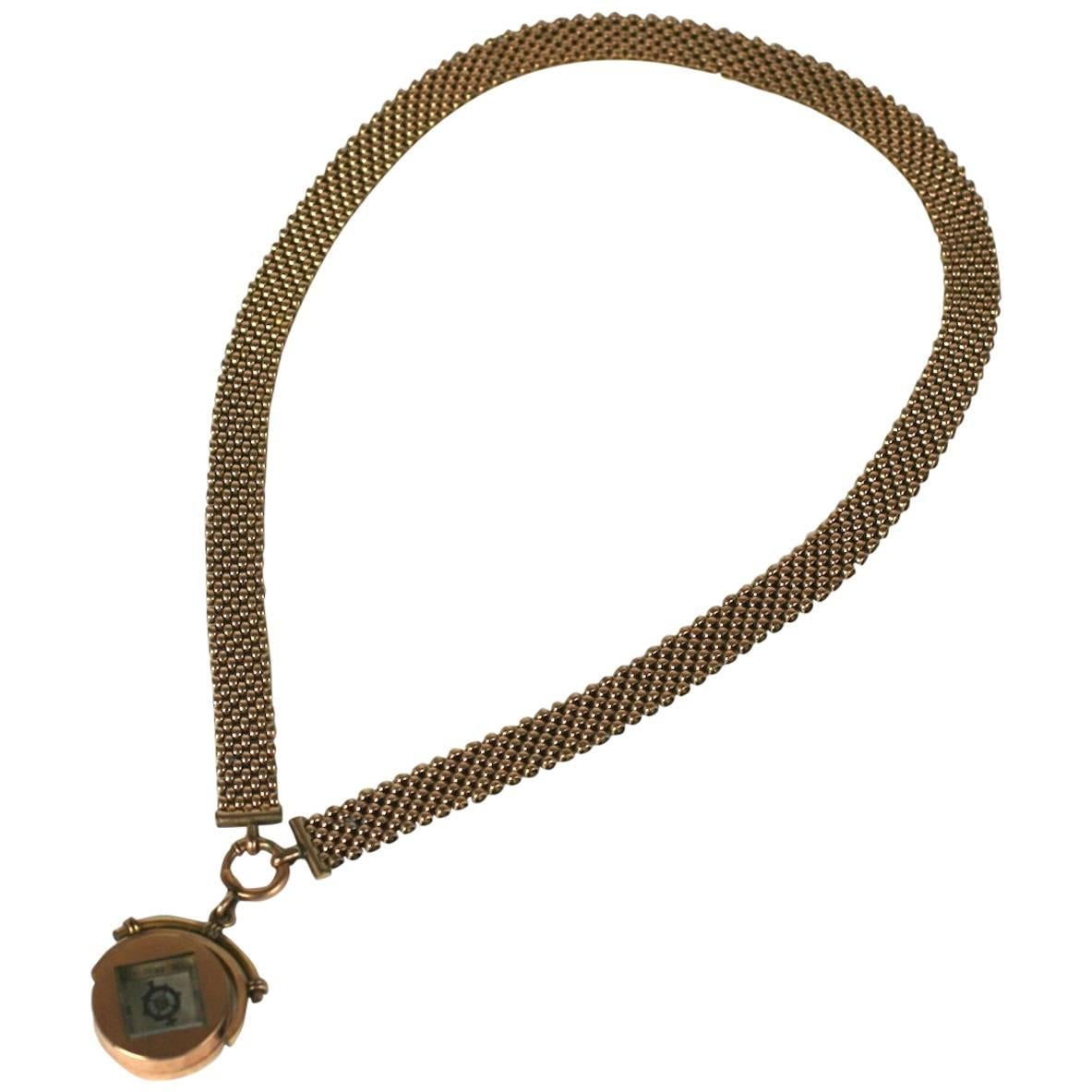 Viktorianische drehbare Kompass-Halskette, Studio VL im Angebot