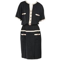 Chanel Vintage Black Dress - 158 For Sale on 1stDibs