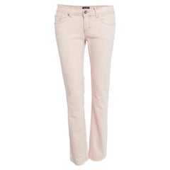 D&G Pink Denim Low Waist Straight Leg Jeans M Waist 30"