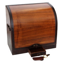 Vintage Gucci Tabletop Bar Rosewood Leather Trim Mid Century Barware 60s Rare Home Decor