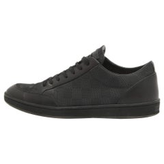 Louis Vuitton Black Damier Graphite Fabric Leather Offshore Sneakers Size 42.5