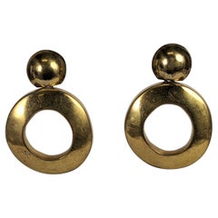 Vaubel - Pendants d'oreilles en or mat Vermeil