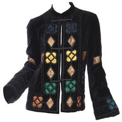 Vintage Bohemian Style Velvet Jacket by Armani