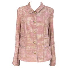 Chanel 14K$ New Iridescent Leather Shearling Jacket 44 FR