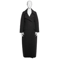 Margiela Charcoal Grey Wool “Flat” Maxi Coat, FW 1998