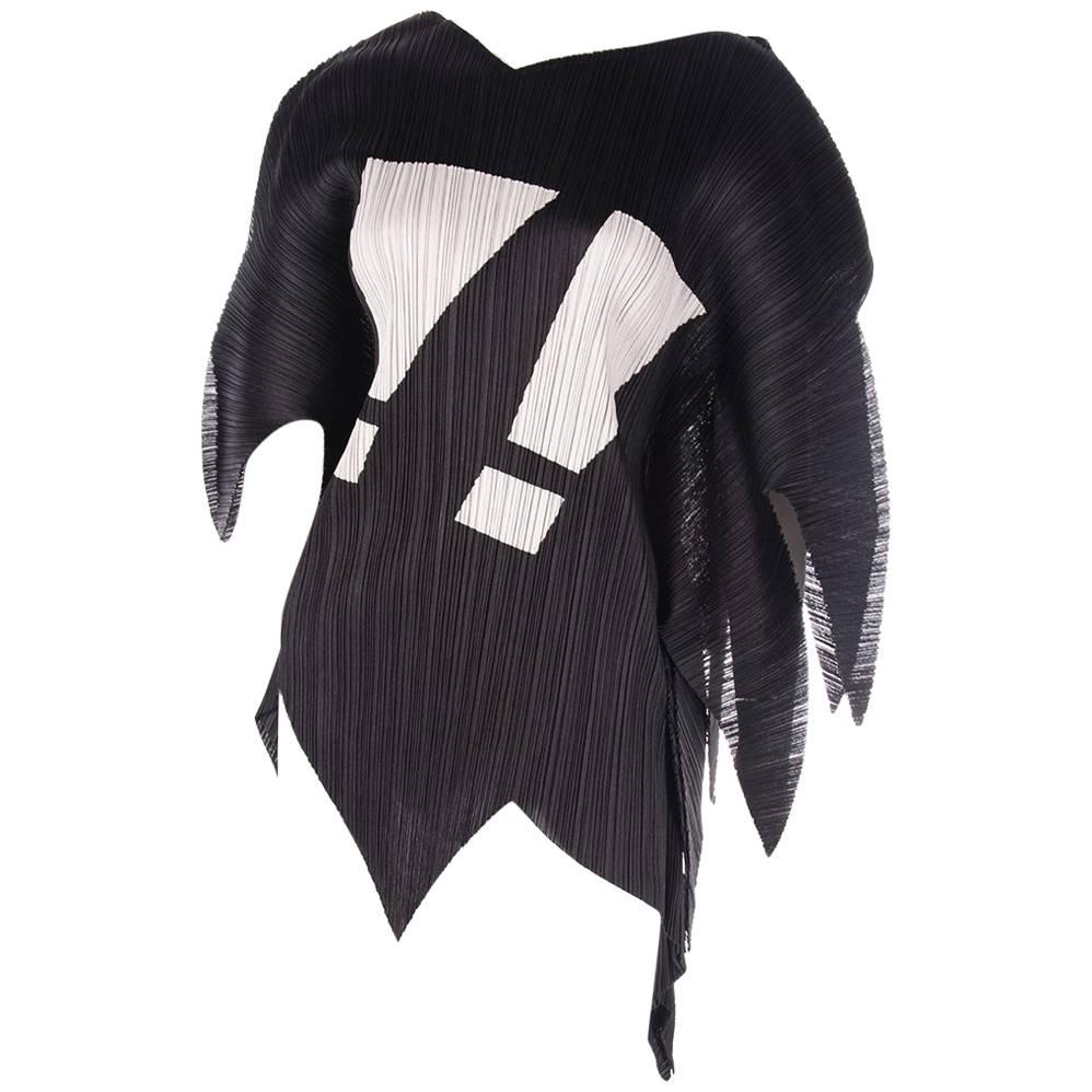 Issey Miyake Pleats Please Rare Exclamation Mark Top For Sale