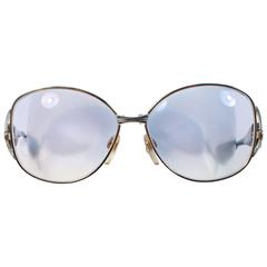 VALENTINO Vintage 1980's Marbled Sunglasses 135