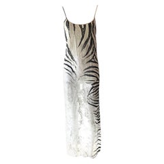 S/S 1999 Roberto Cavalli Sheer Zebra Slip Dress