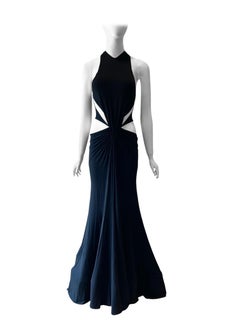 F/W 2003 Roberto Cavalli cut out gown