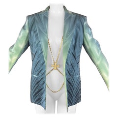 Roberto Cavalli S/S 2001 Runway Jacket w/ Gold-Tone Chain – Unworn Archive Piece