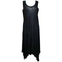 Ann Demeulemeester Black Asymmetrical Long Dress