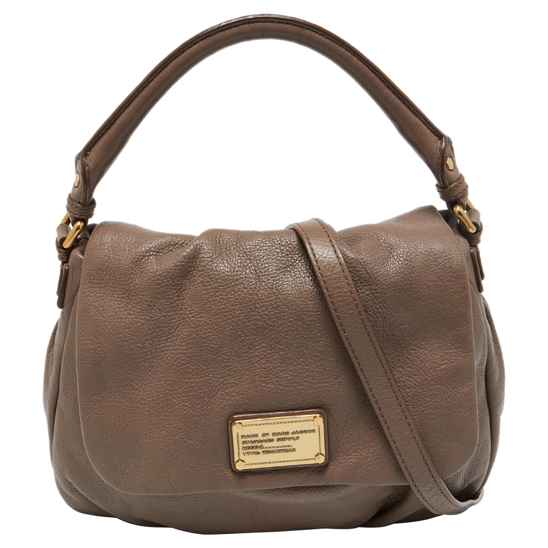 Marc by Marc Jacobs Beige Leather Classic Q Lil Ukita Satchel