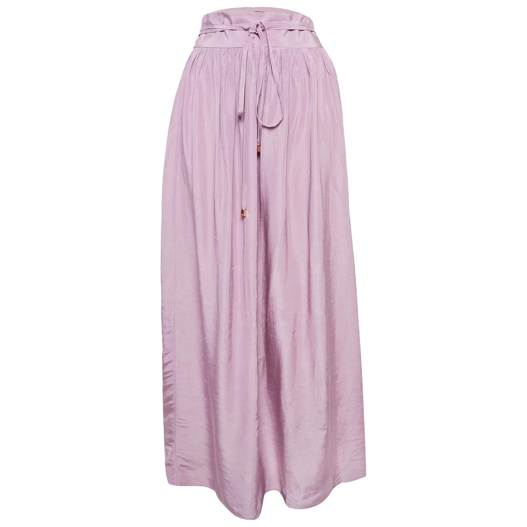 Class by Roberto Cavalli Maxifalda fruncida de crepé morado M en venta