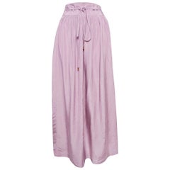 Class by Roberto Cavalli Lila Krepp geraffter Maxirock M