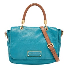 Marc by Marc Jacobs Teal Green Leather Too Hot to Handle Top Handle Bag