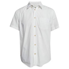 Acne Studios - Chemise à manches courtes en coton blanc L