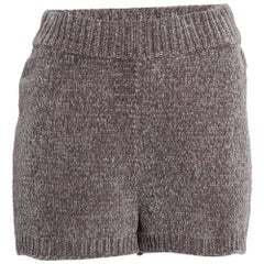 Majorelle Pantalón Corto de Punto de Chenilla Denitza Gris L