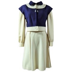Una chaqueta y una falda de André Courrèges Couture - Francia, finales de los 60