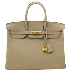 Hermès Birkin 35 Taurillon Clemence Sauge