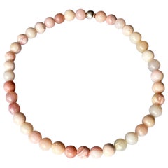 Bracelet d'opale rose Silver