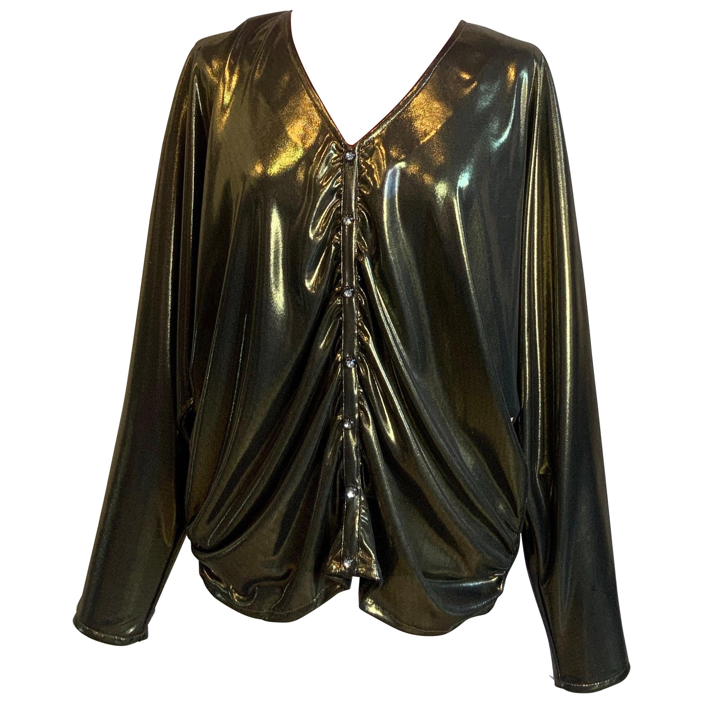 Yves Saint Laurent Variation Goldhemd im Angebot