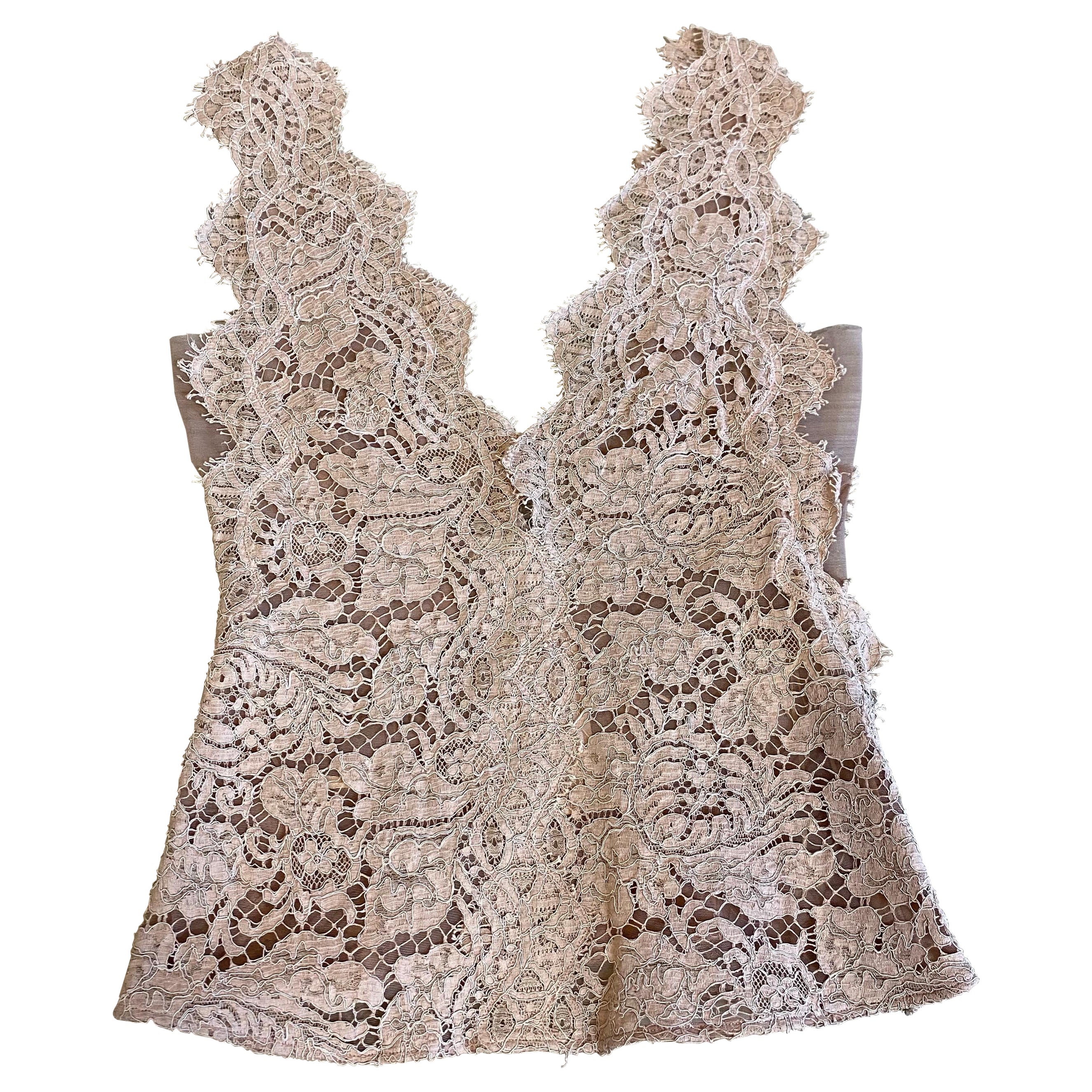 Stella McCartney pink lace Top For Sale