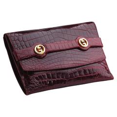 GUCCI vintage crocodile leather WALLET