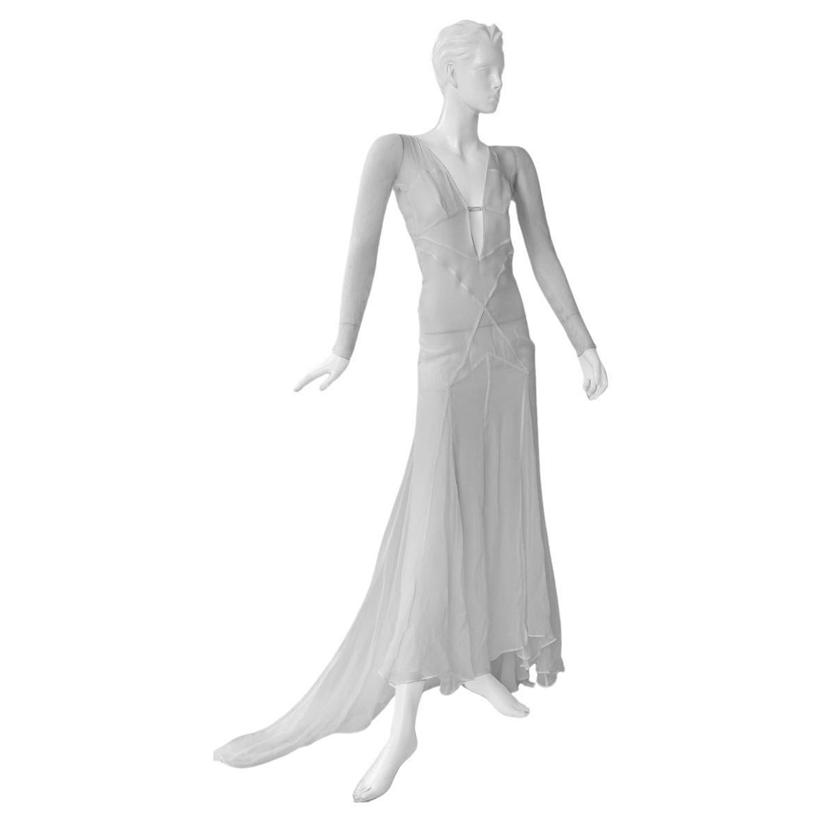 Very Rare Gucci by Tom Ford 2002 Seductively Sexy Evening Dress Gown  New! For Sale